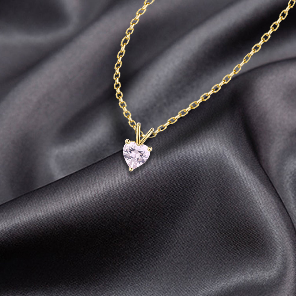 Amour – Blush Heart Pink Diamond Pendant Necklace