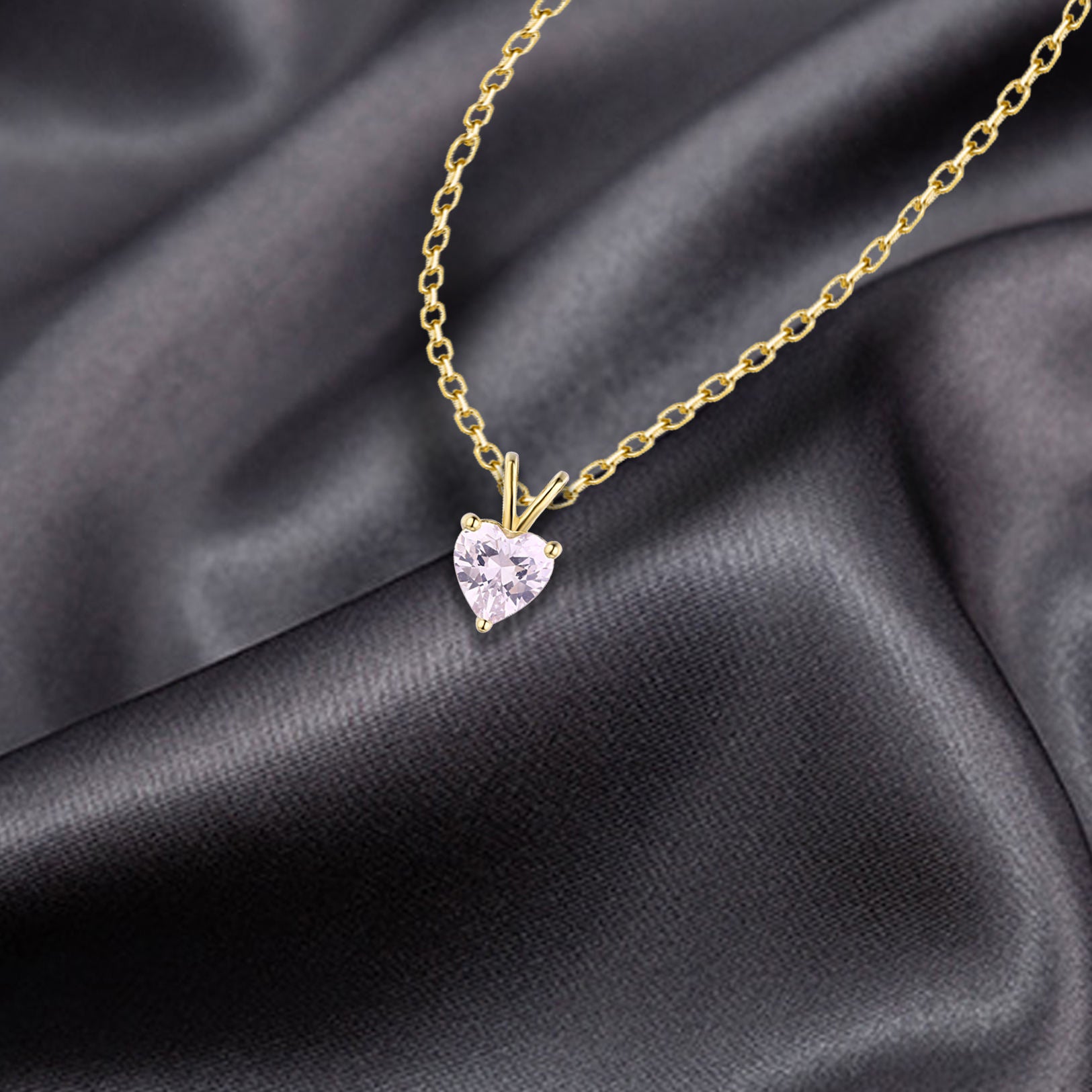 Amour – Blush Heart Pink Diamond Pendant Necklace